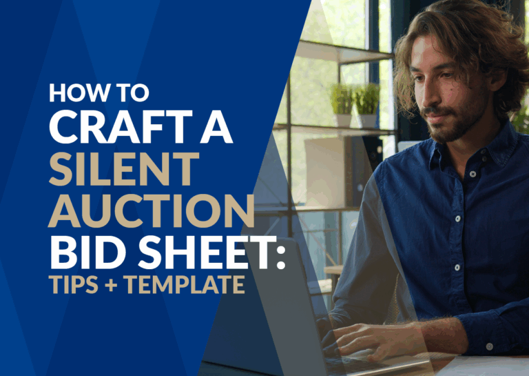 The title of the post: “How to Craft a Silent Auction Bid Sheet: Tips + Template.”